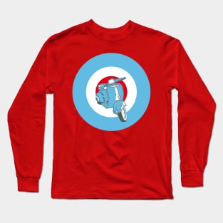 Blue Scooter Long Sleeve T-Shirt